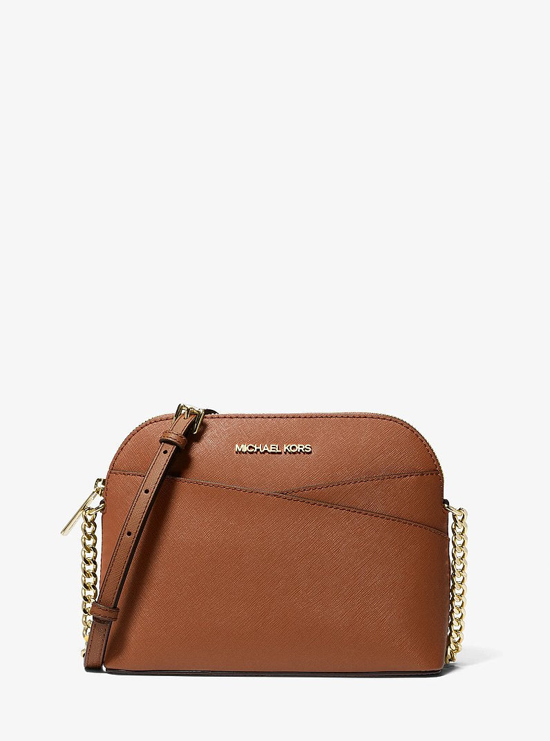 Jet Set Travel Medium Dome Crossbody Bag in LUGGAGE | Michael Kors