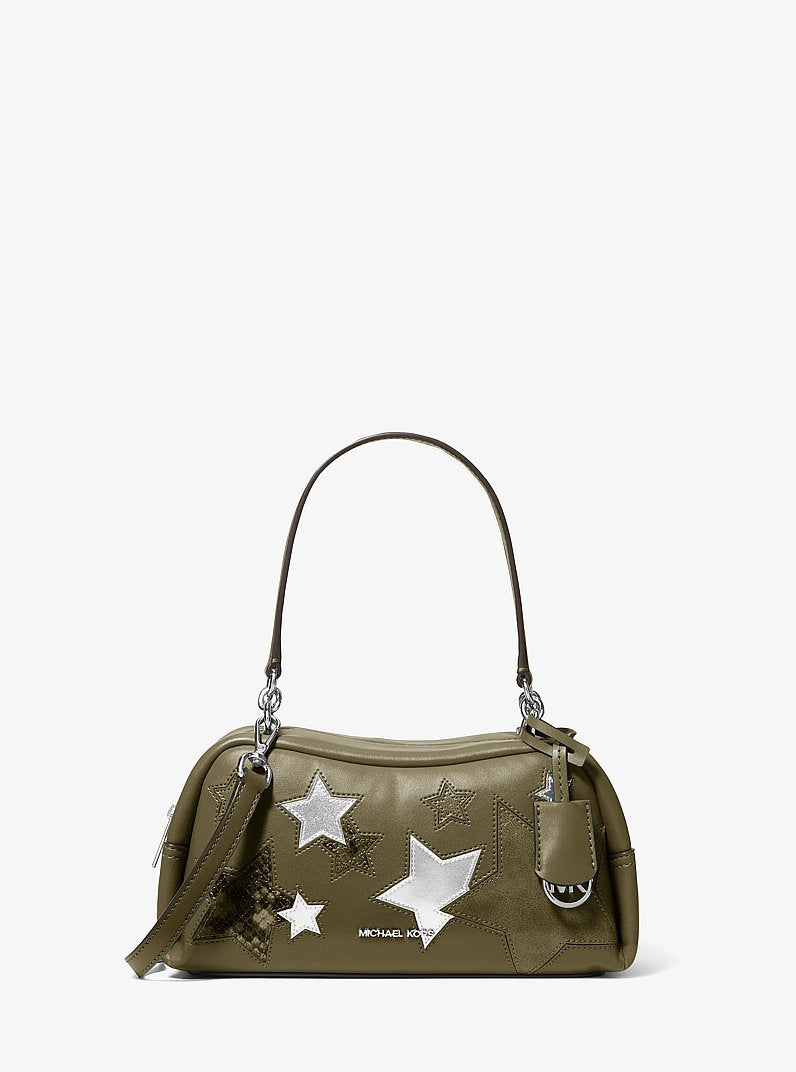 Cecily Small Embellished Shoulder Bag in OLIVE | Michael Kors