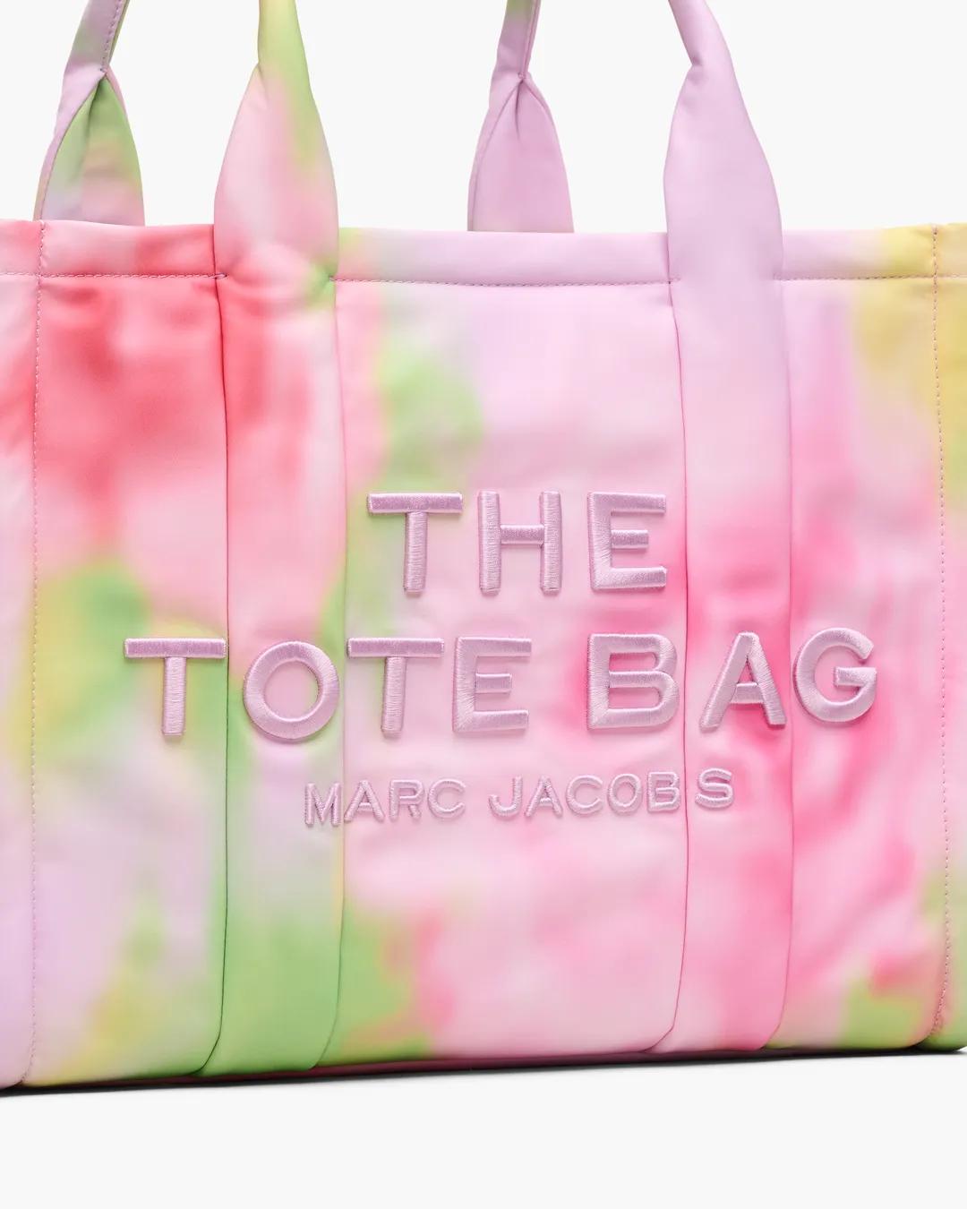 Bolsa Marc Jacobs The Blurred Floral Large Puffy Nylon Tote Bag, Nylon acolchoado, cor Rosa Fita Multicolor, vista interna | Original Exports