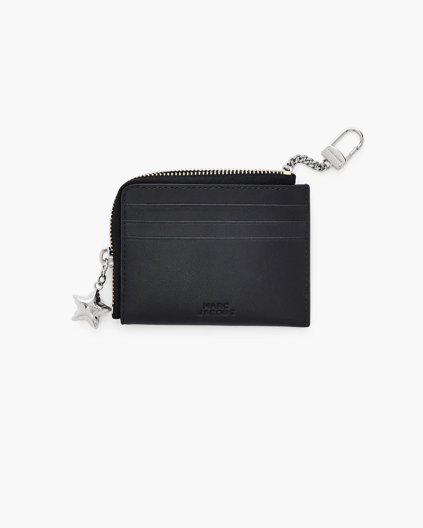 Carteira Marc Jacobs The Perfect Everyday Top Zip Wallet, Couro Legítimo Liso, cor Preto, detalhe do material | Original Exports