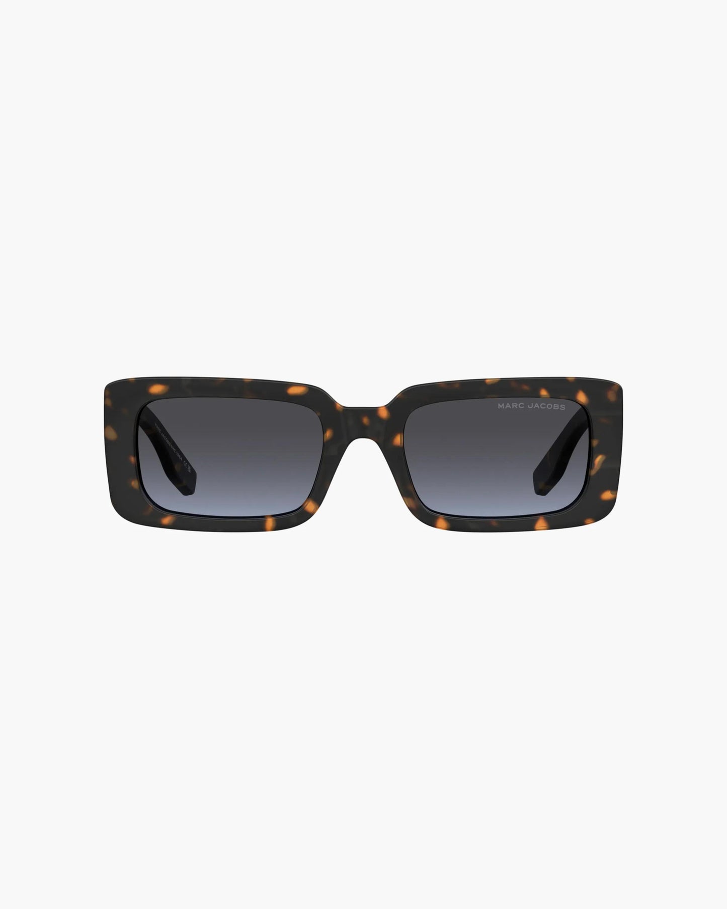 Óculos de Sol Marc Jacobs The Rectangle Sunglasses, Poliamida Injetada, cor Havana, detalhe da haste | Original Exports
