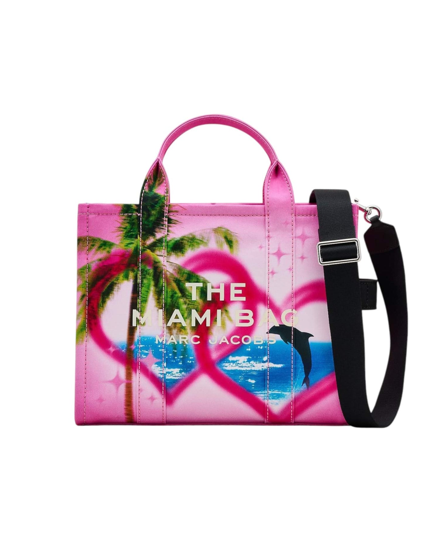 Marc Jacobs The City Tote lona média com alça transversal
