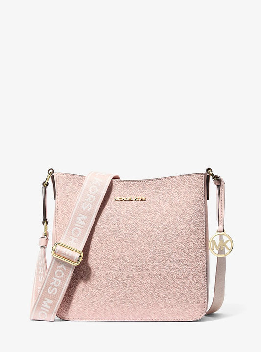 Michael Kors Jet Set Small Signature Logo Crossbody Bag en Honeywheat — vista frontal | Original Export