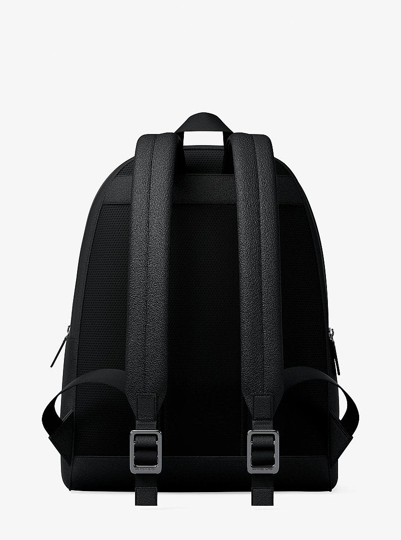 Mochila Michael Kors Pacey Embellished Striped Signature Logo Backpack, Lona com Logo Signature, cor Preto Combo, vista adicional 5 | Original Exports