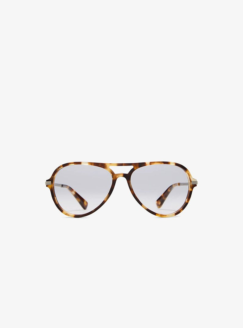 Óculos com Filtro de Luz Azul Michael Kors Felice Blue Light Glasses, Metal, cor Tartaruga, vista frontal | Original Exports