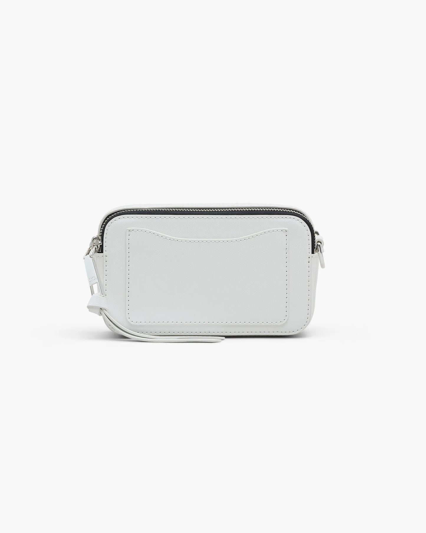 Bolsa Marc Jacobs The Snapshot DTM, Couro Saffiano Legítimo Tonal, cor Branco, detalhe do material | Original Exports