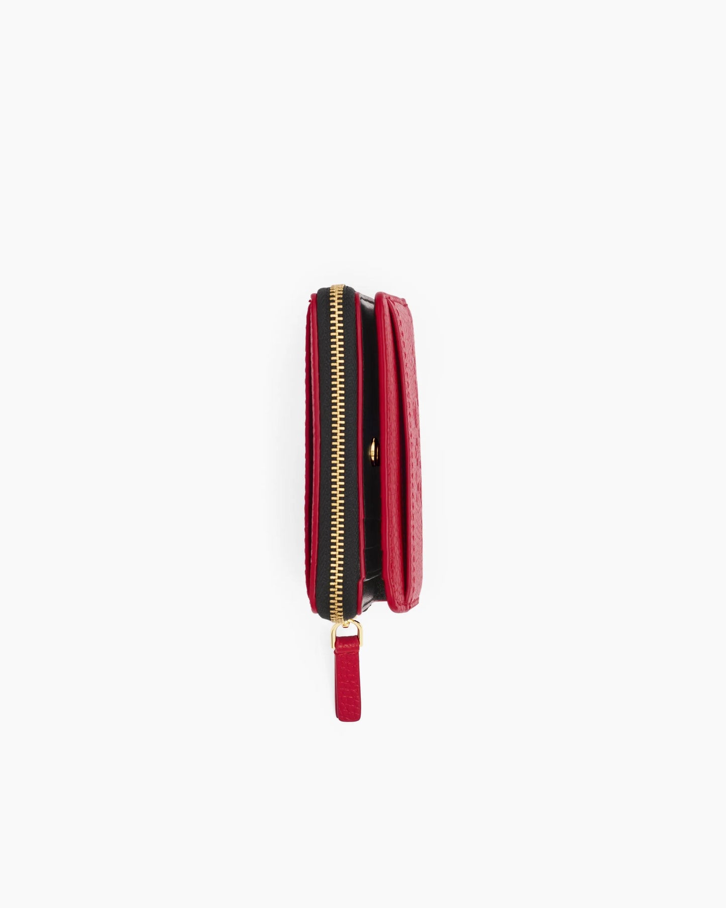 Carteira Marc Jacobs The Leather Mini Compact Wallet, Couro Legítimo, cor Vermelho Intenso, vista interna | Original Exports