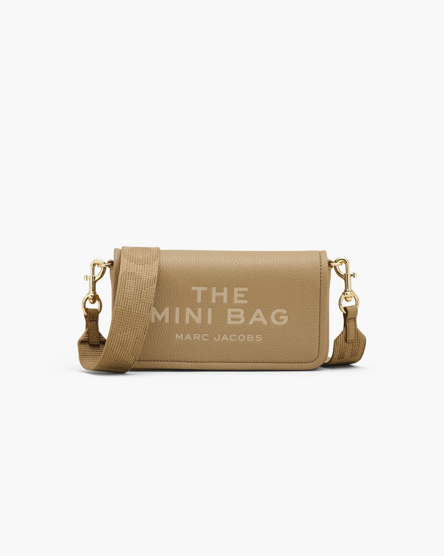 Bolsa Marc Jacobs The Leather Mini Bag, Couro Legítimo, cor Camelo, vista frontal | Original Exports