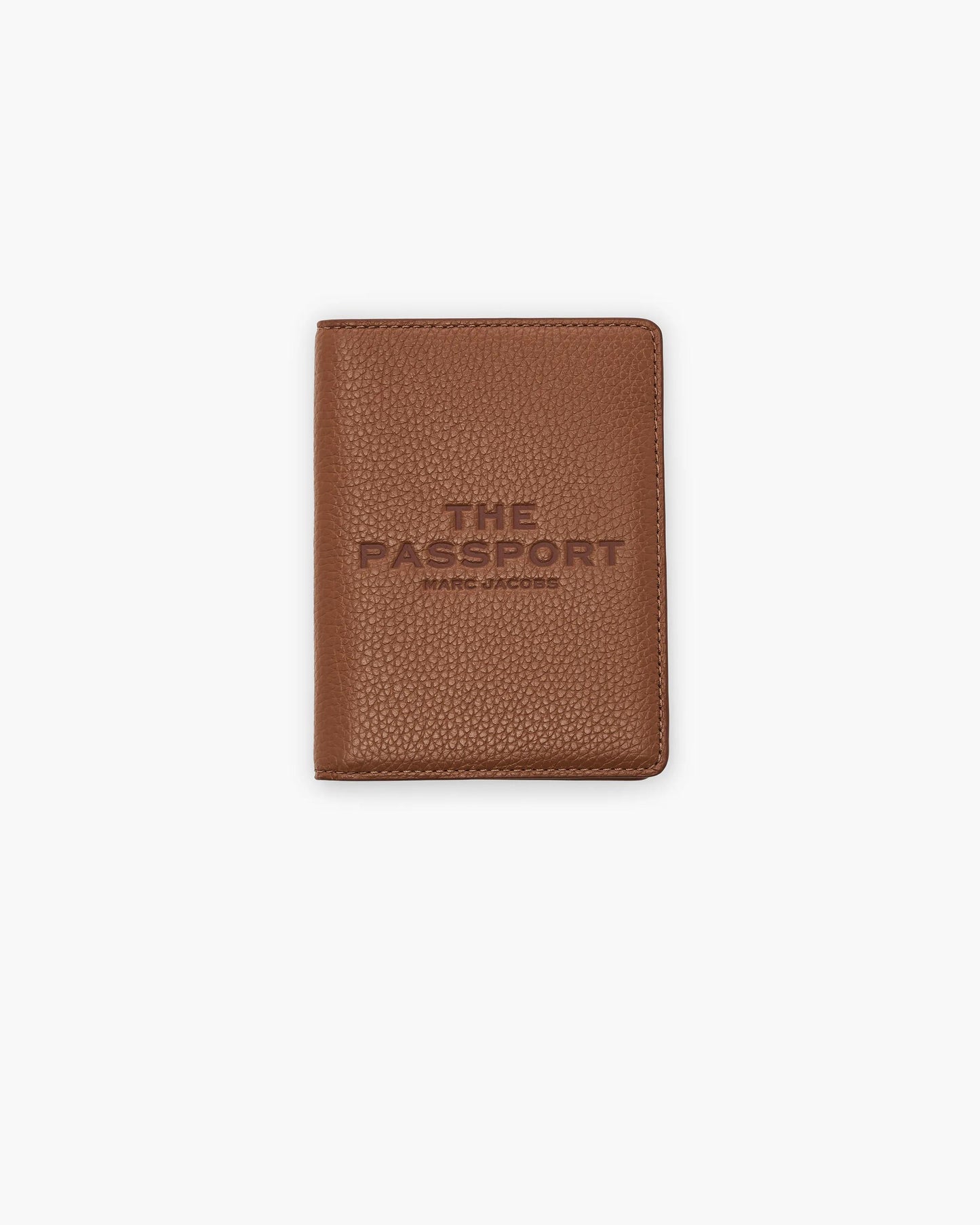 Carteira Marc Jacobs The Passport Case, Couro Martelado, cor Óleo de Argan, vista frontal | Original Exports