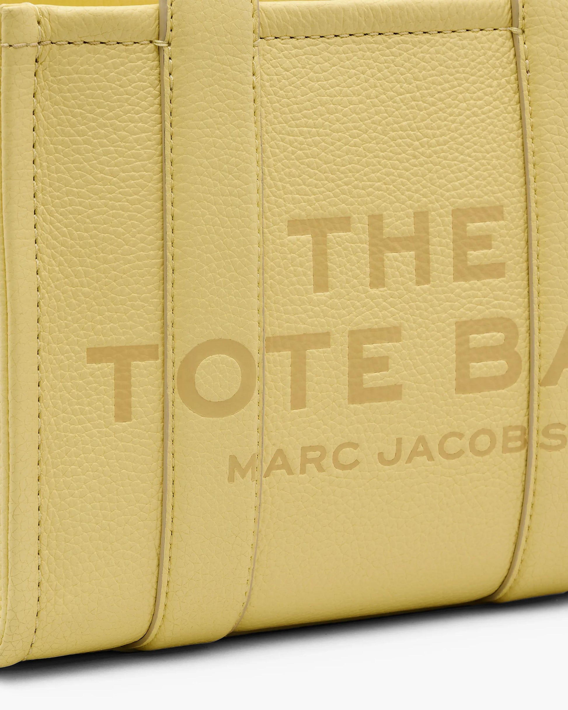 Bolsa Marc Jacobs The Leather Small Tote Bag, Couro Legítimo, cor Amarelo Custard, vista interna | Original Exports