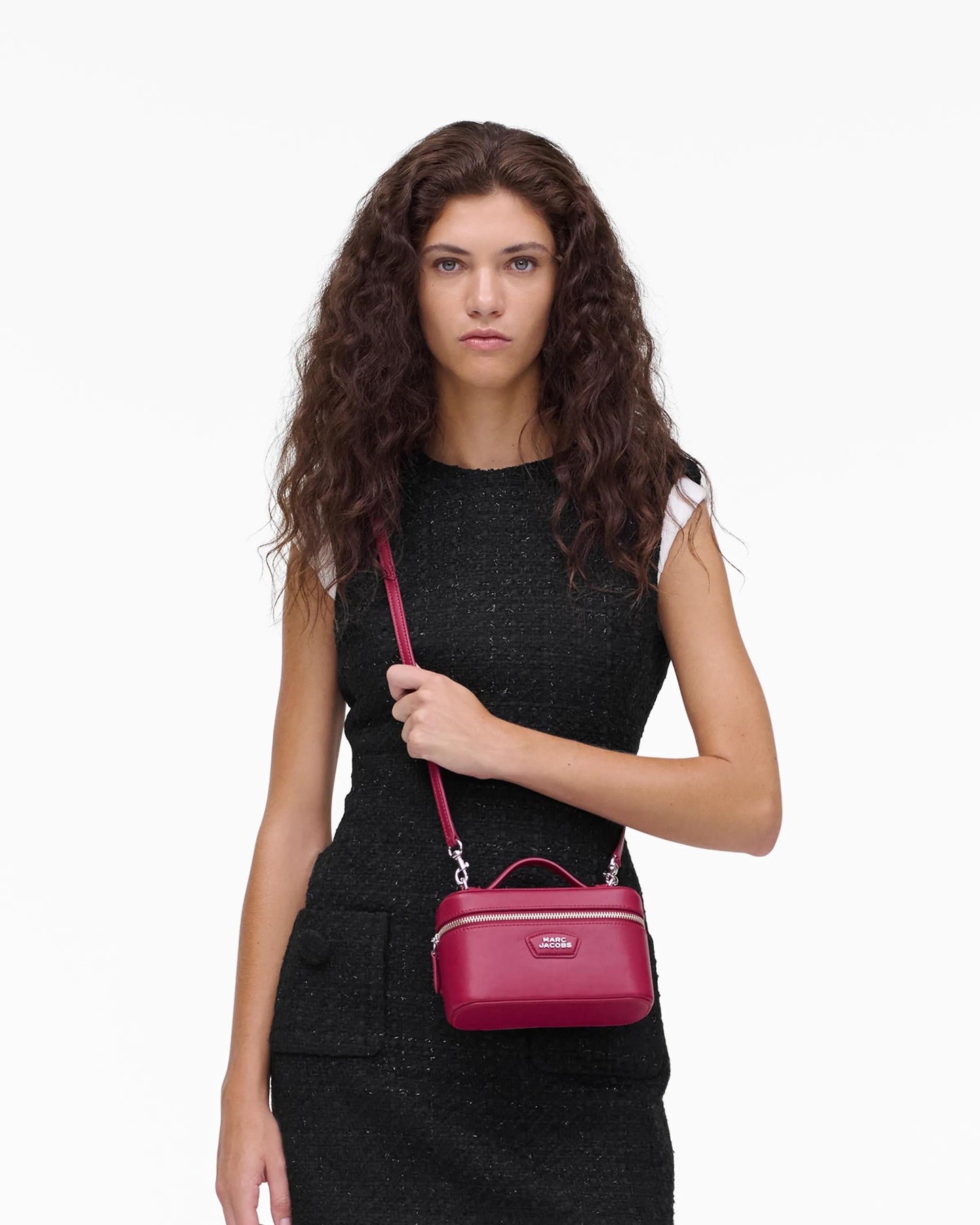 Bolsa Marc Jacobs The Everyday Vanity Bag, Couro Legítimo Liso, cor Rosa Gloss, vista lateral | Original Exports