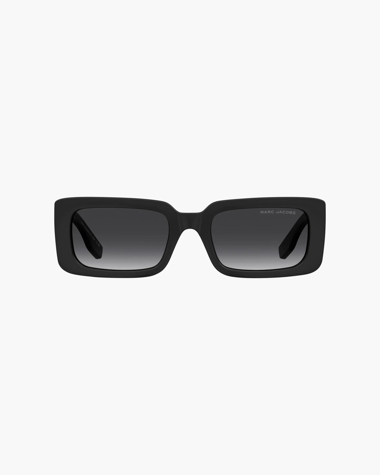 Óculos de Sol Marc Jacobs The Rectangle Sunglasses, Poliamida Injetada, cor Preto, detalhe da haste | Original Exports