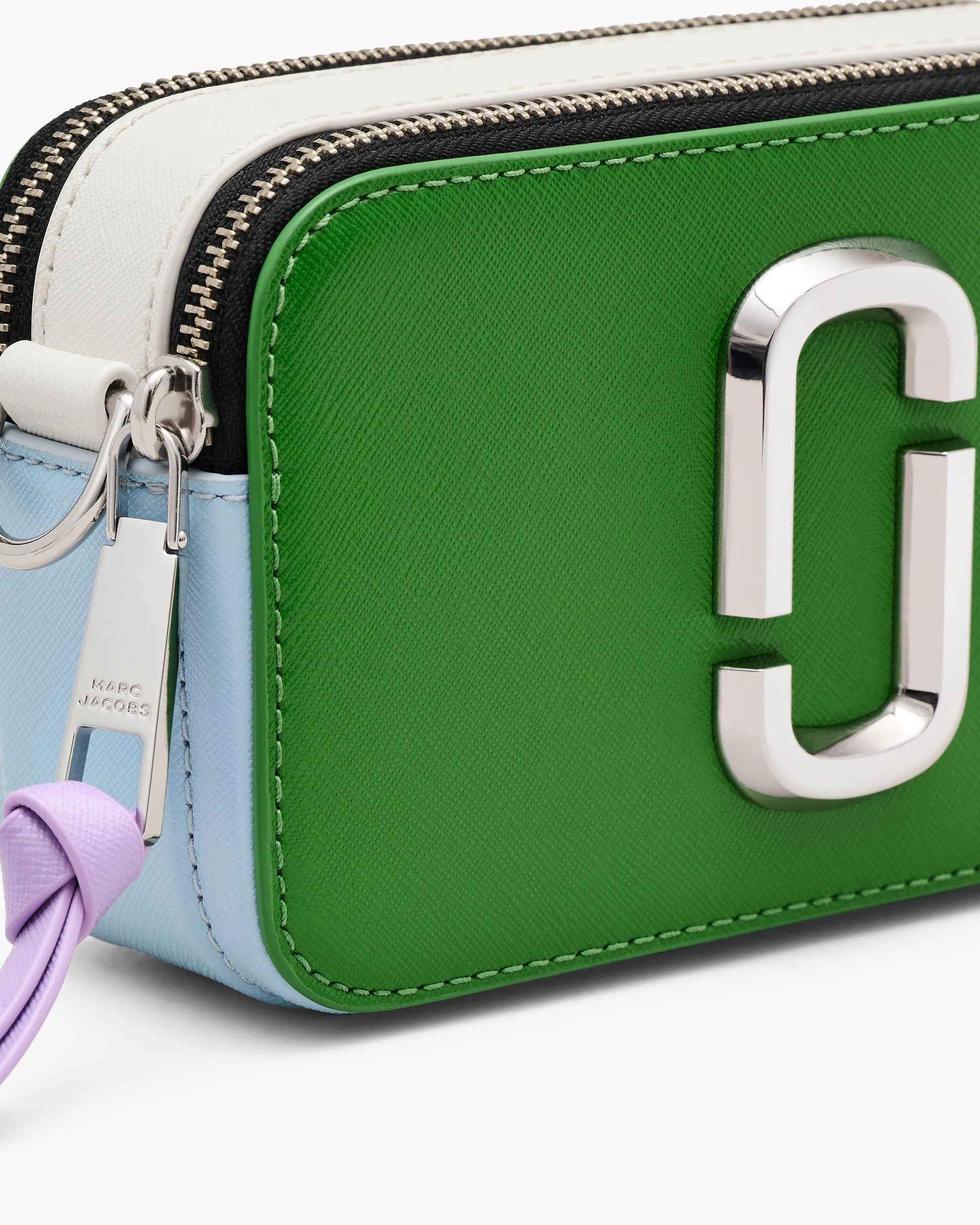 Bolsa Marc Jacobs The Snapshot Jacquard, Tecido Jacquard Estampado, cor Verde Kiwi Multicolor, vista interna | Original Exports