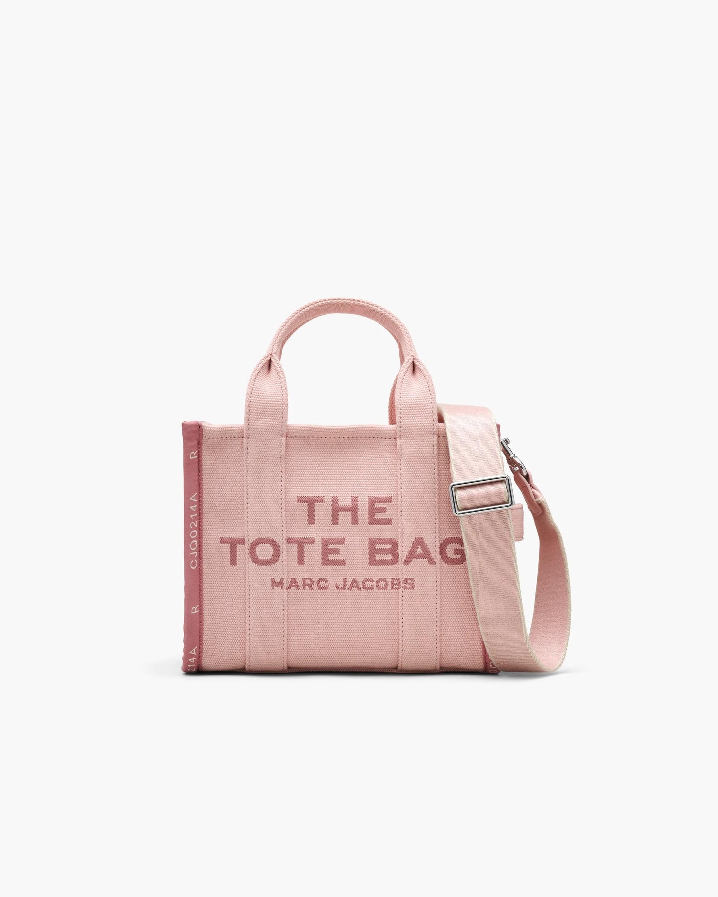 Bolsa Marc Jacobs The Jacquard Small Tote Bag, Jacquard Tecido de Luxo, cor Rosé, vista frontal | Original Exports