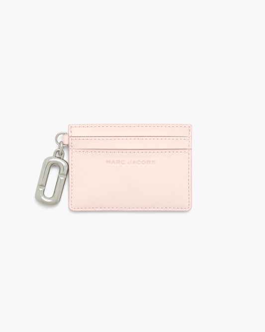 Carteira Marc Jacobs Scene Card Case, Couro Legítimo Liso, cor Rosa Pó, vista frontal | Original Exports