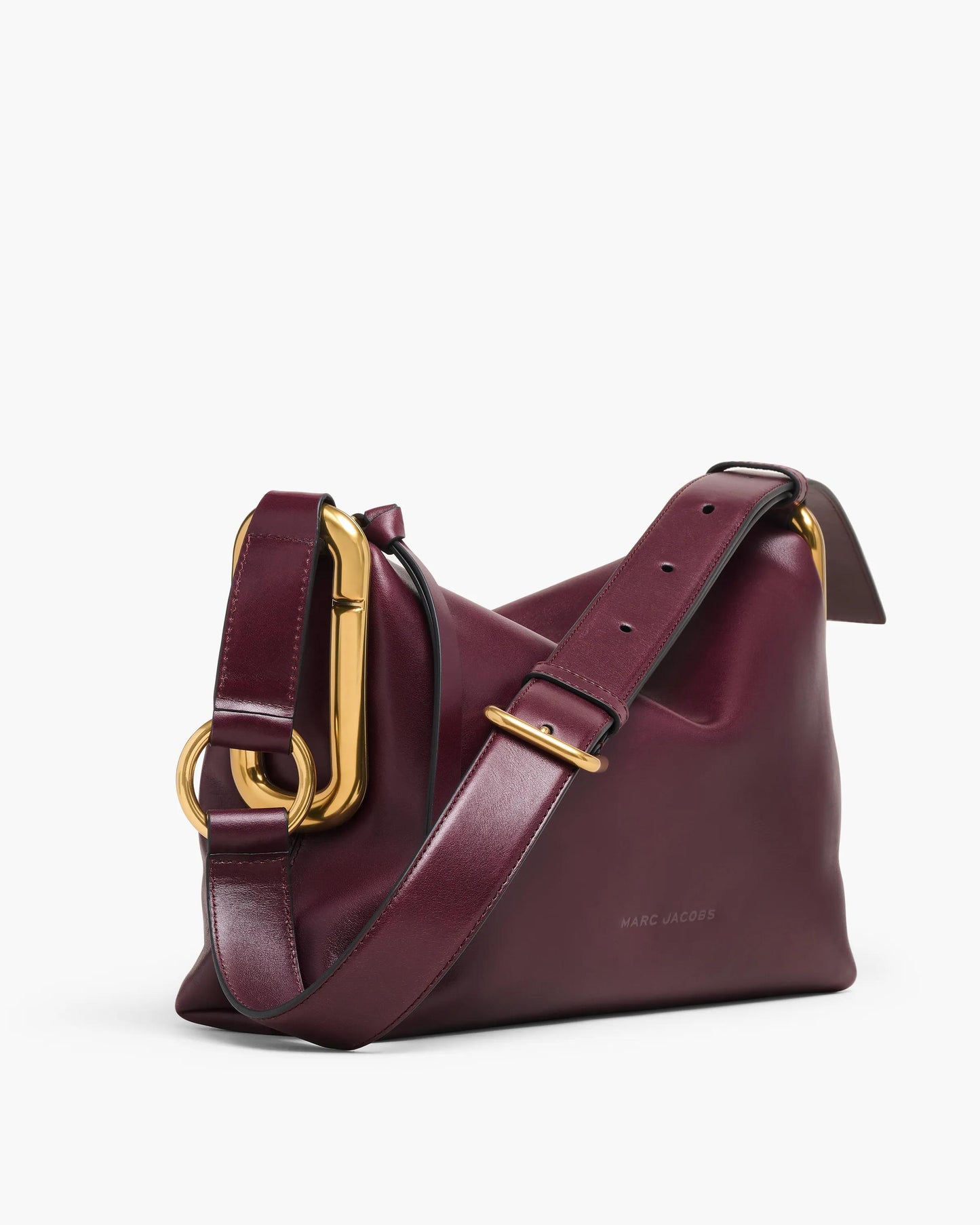 Bolsa Marc Jacobs Scene Medium Shoulder Bag, Couro Legítimo Liso, cor Vinho Tinto Escuro, vista frontal | Original Exports