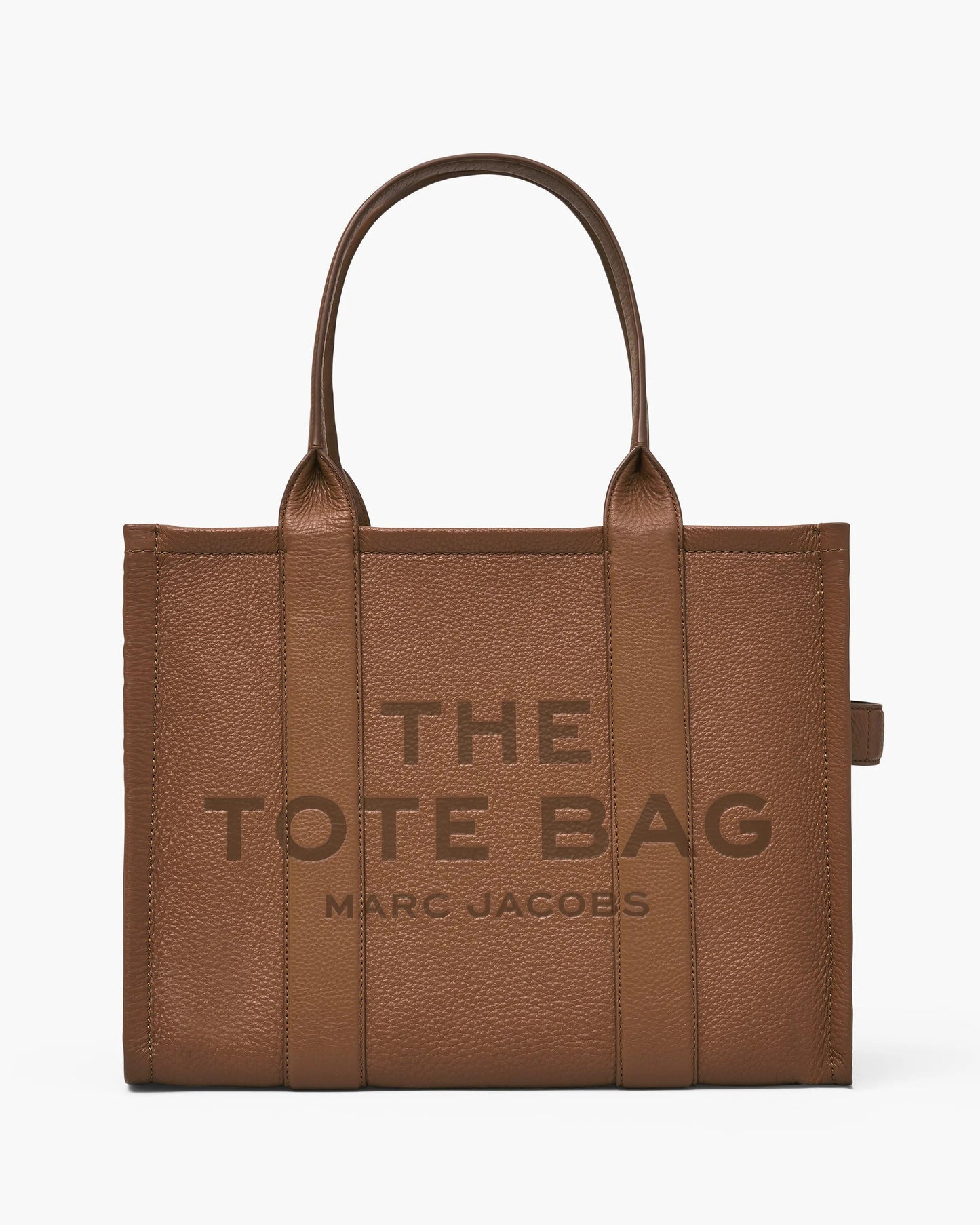 Bolsa Marc Jacobs The Leather Large Tote Bag, Couro Legítimo, cor Óleo de Argan, vista frontal | Original Exports