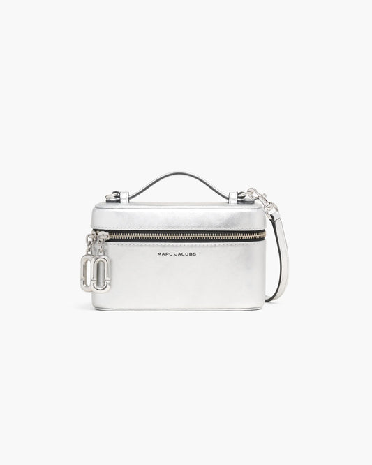 Bolsa Marc Jacobs Scene Vanity Bag In Metallic, Couro Metálico, cor Prata, vista frontal | Original Exports