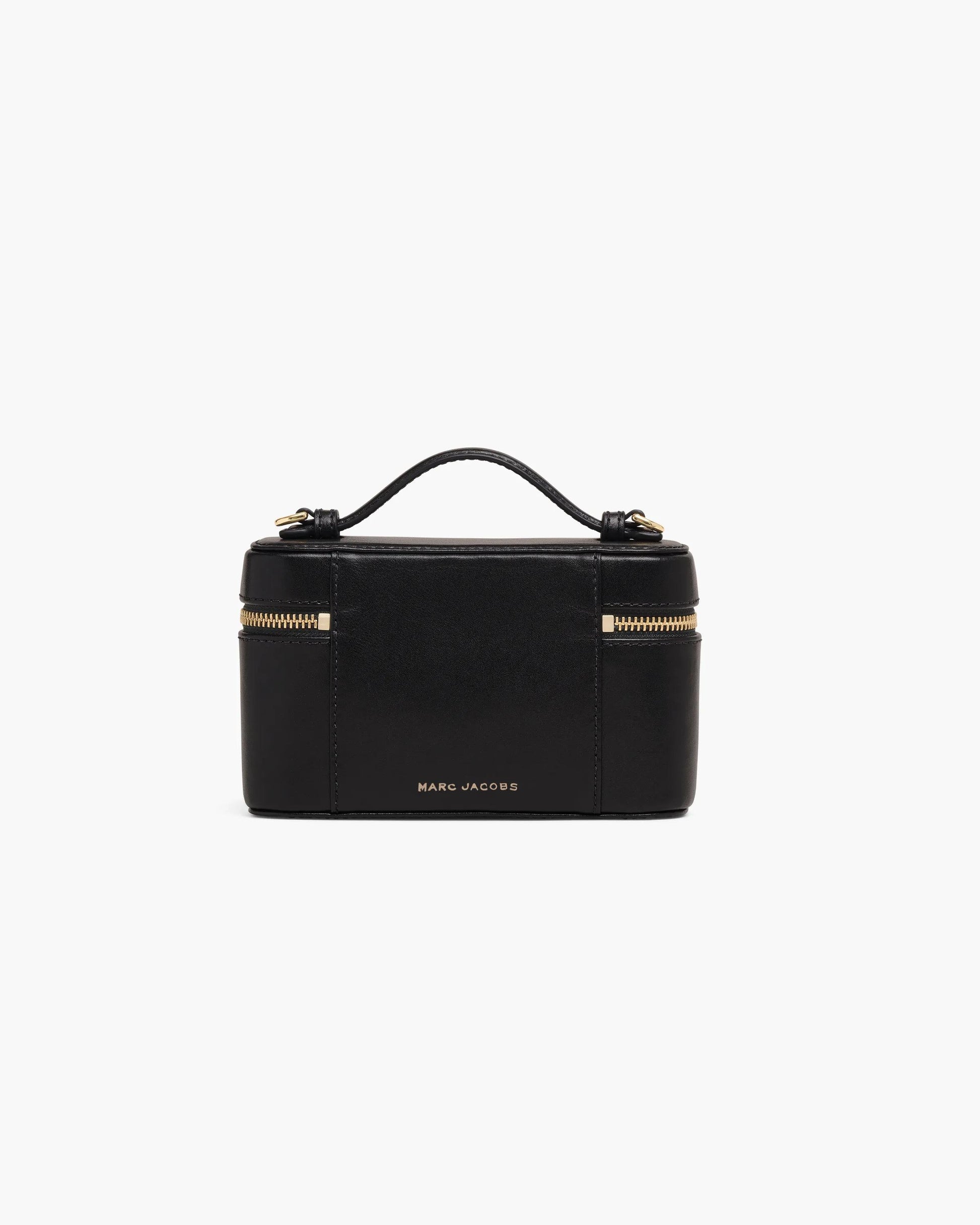Bolsa Marc Jacobs Scene Vanity Bag, Couro Legítimo Liso, cor Preto, detalhe do material | Original Exports