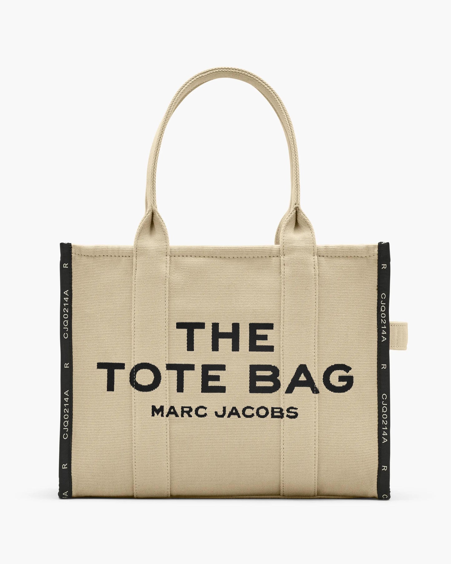 Bolsa Marc Jacobs The Jacquard Large Tote Bag, Jacquard Tecido de Luxo, cor Areia Quente, vista frontal | Original Exports