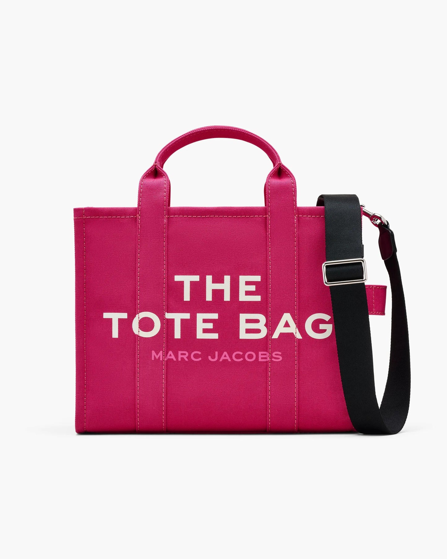 Bolsa Marc Jacobs The Canvas Medium Tote Bag, Lona de Algodão, cor Rosa Framboesa, vista frontal | Original Exports