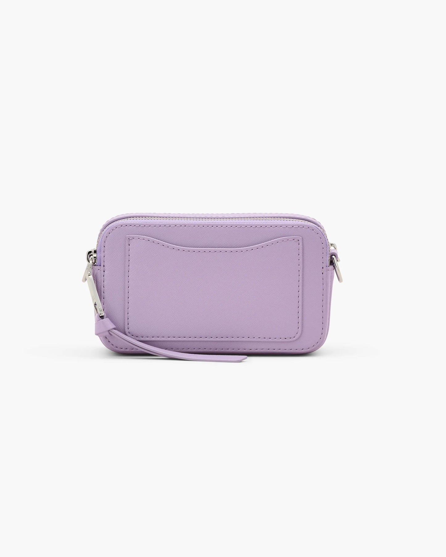 Bolsa Marc Jacobs The Snapshot, Couro Saffiano Legítimo, cor Lilás, detalhe do material | Original Exports