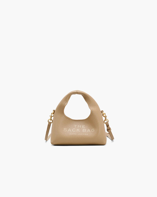 Bolsa Marc Jacobs The Micro Crossbody Sack Bag, Couro Legítimo, cor Camelo, vista frontal | Original Exports