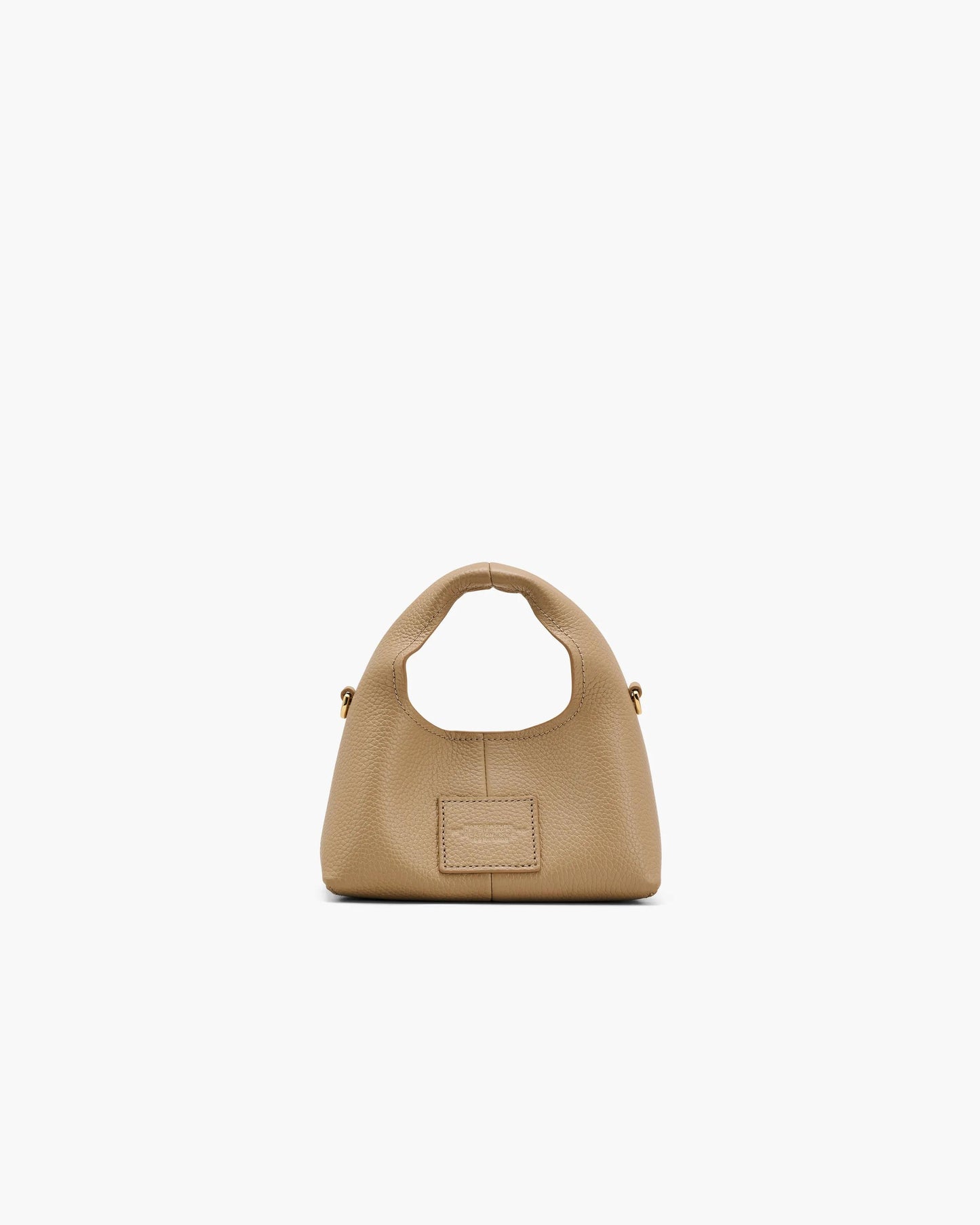 Bolsa Marc Jacobs The Micro Crossbody Sack Bag, Couro Legítimo, cor Camelo, detalhe do material | Original Exports