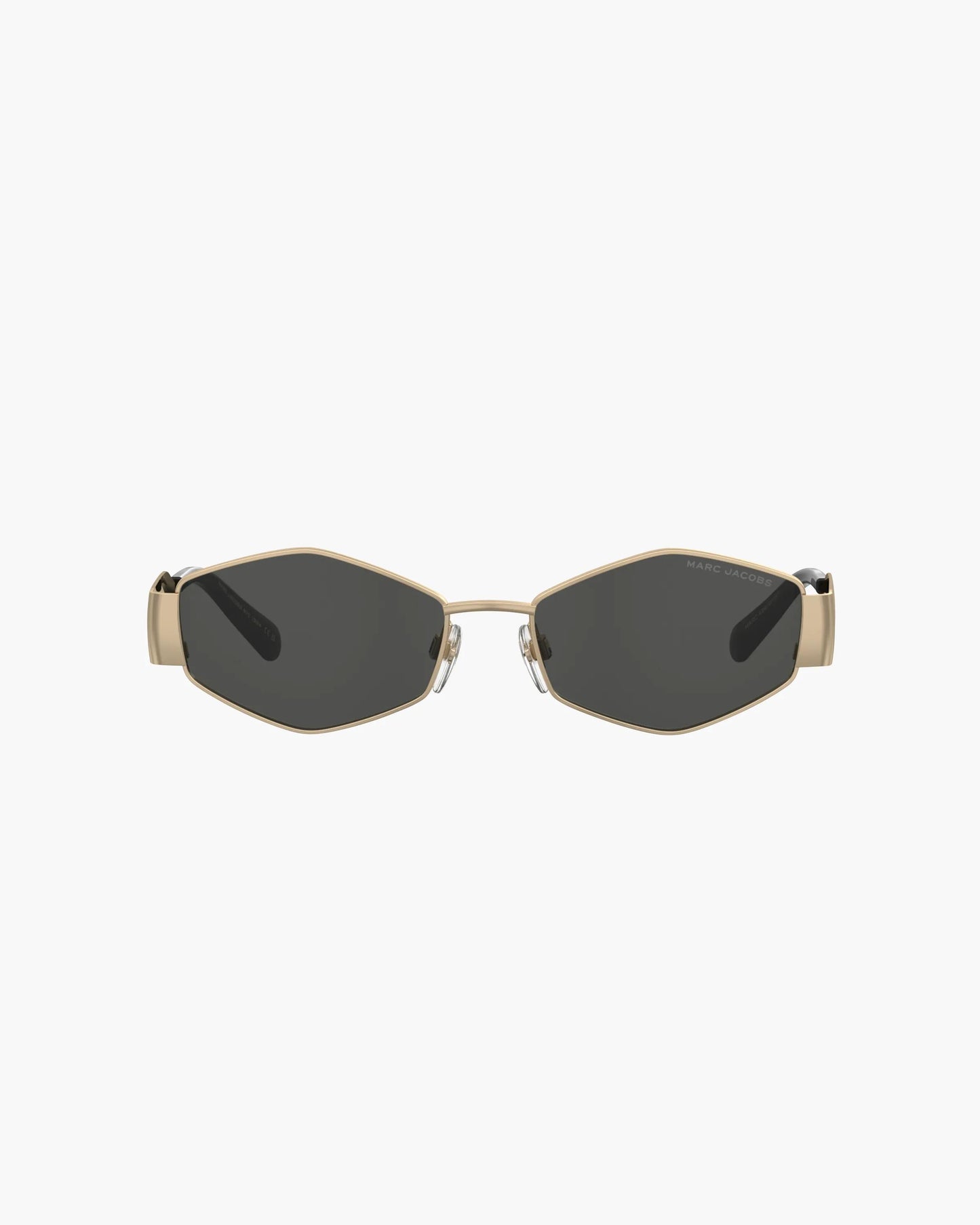 Óculos de Sol Marc Jacobs The Triangle Sunglasses, Metal, cor Dourado, detalhe da haste | Original Exports