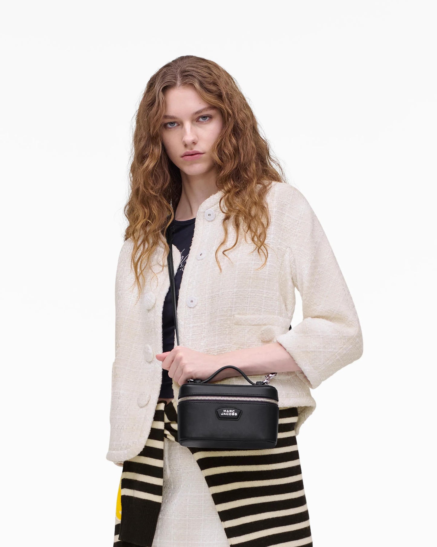 Bolsa Marc Jacobs The Everyday Vanity Bag, Couro Legítimo Liso, cor Preto, vista lateral | Original Exports