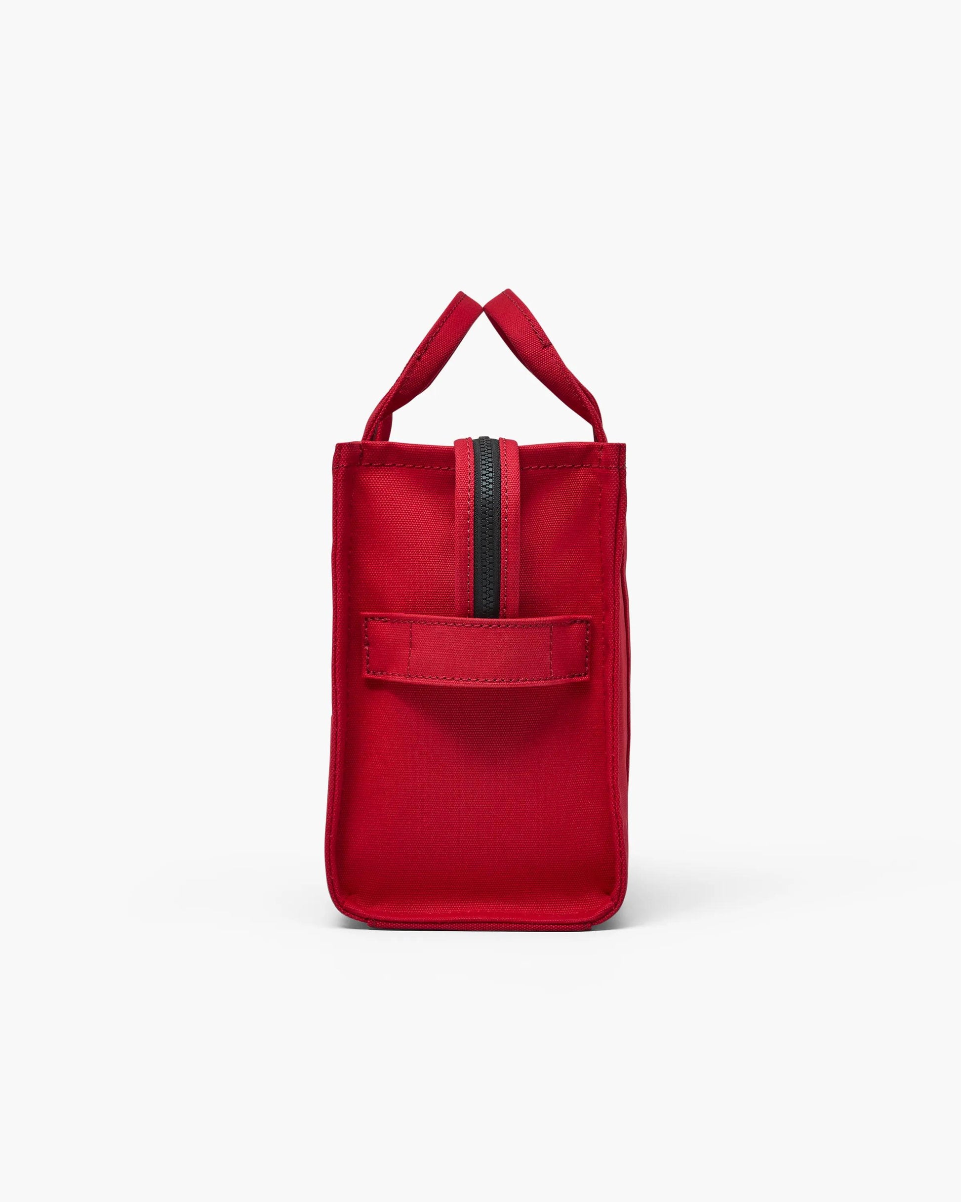 Bolsa Marc Jacobs The Canvas Medium Tote Bag, Lona de Algodão, cor Vermelho Intenso, detalhe do material | Original Exports