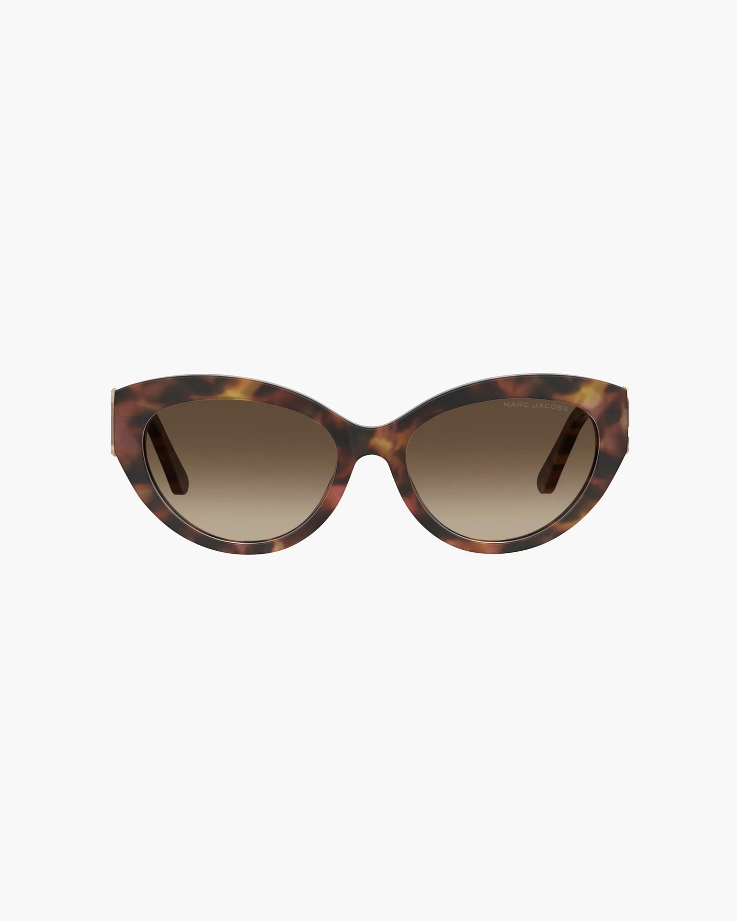 Óculos de Sol Marc Jacobs The J Marc Cat Eye Sunglasses, Acetato, cor Havana Multicolor, detalhe da haste | Original Exports