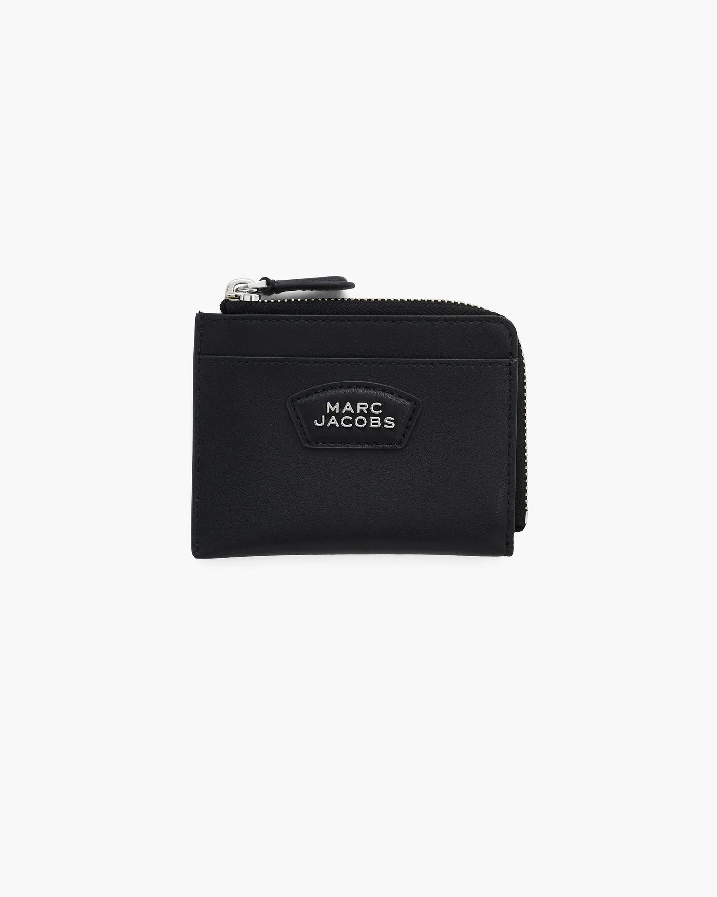 Carteira Marc Jacobs The Everyday Top Zip Wallet, Couro Legítimo Liso, cor Preto, vista frontal | Original Exports