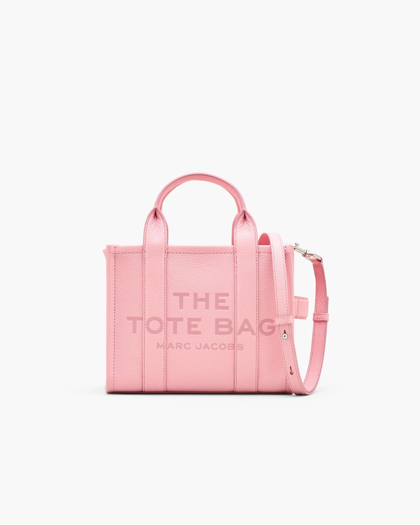 Bolsa Marc Jacobs The Leather Small Tote Bag, Couro Legítimo, cor Rosa Fita, vista frontal | Original Exports