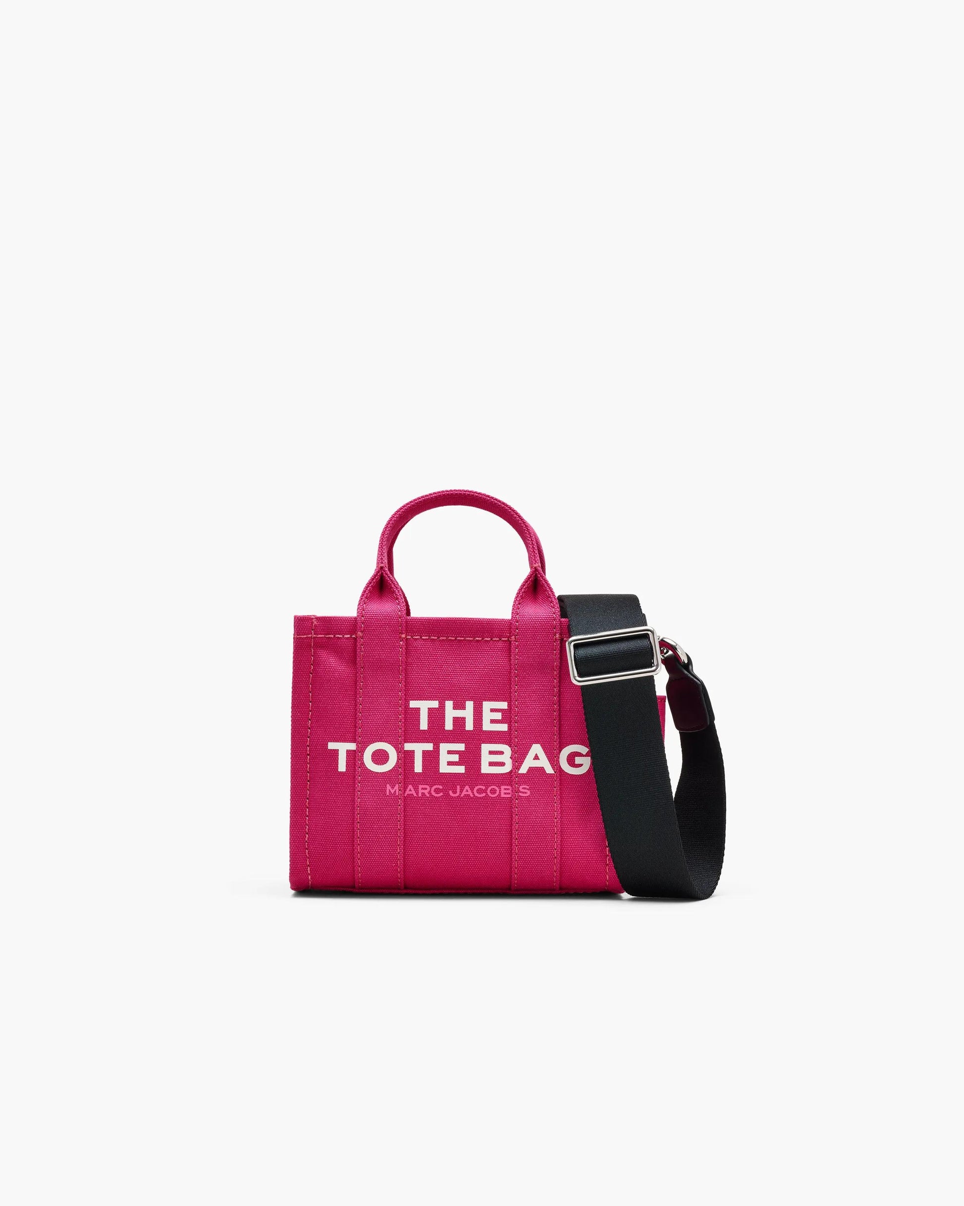 Bolsa Marc Jacobs The Canvas Crossbody Tote Bag, Lona de Algodão resistente, cor Rosa Framboesa, vista frontal | Original Exports