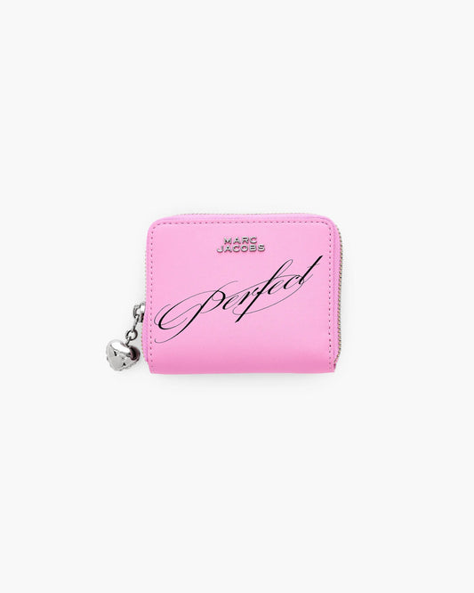 Carteira Marc Jacobs The Perfect Everyday Slim Compact Wallet, Couro Legítimo Liso, cor Rosa Prisma, vista frontal | Original Exports