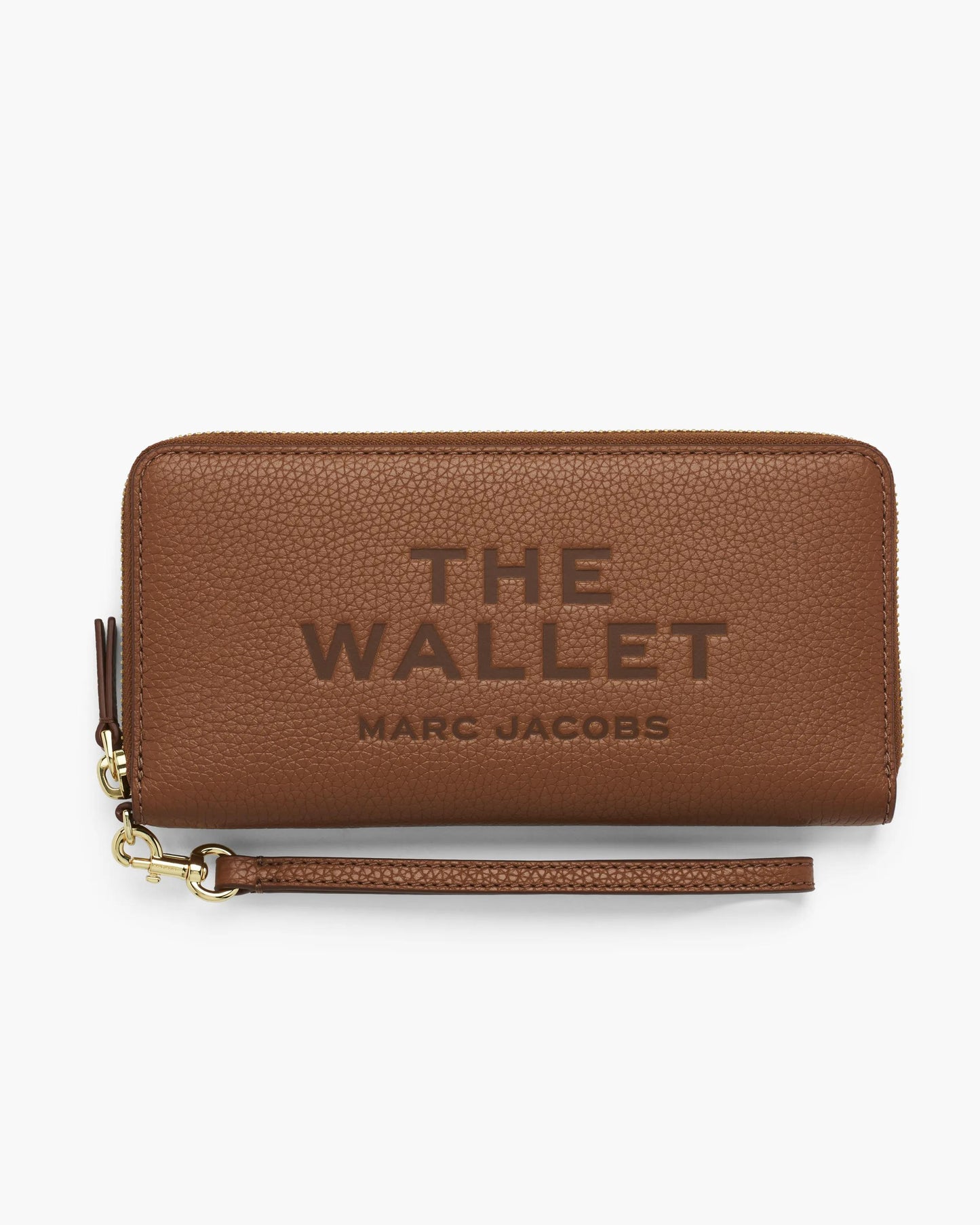Carteira Marc Jacobs The Leather Continental Wallet, Couro Legítimo Full-Grain, cor Óleo de Argan, vista frontal | Original Exports