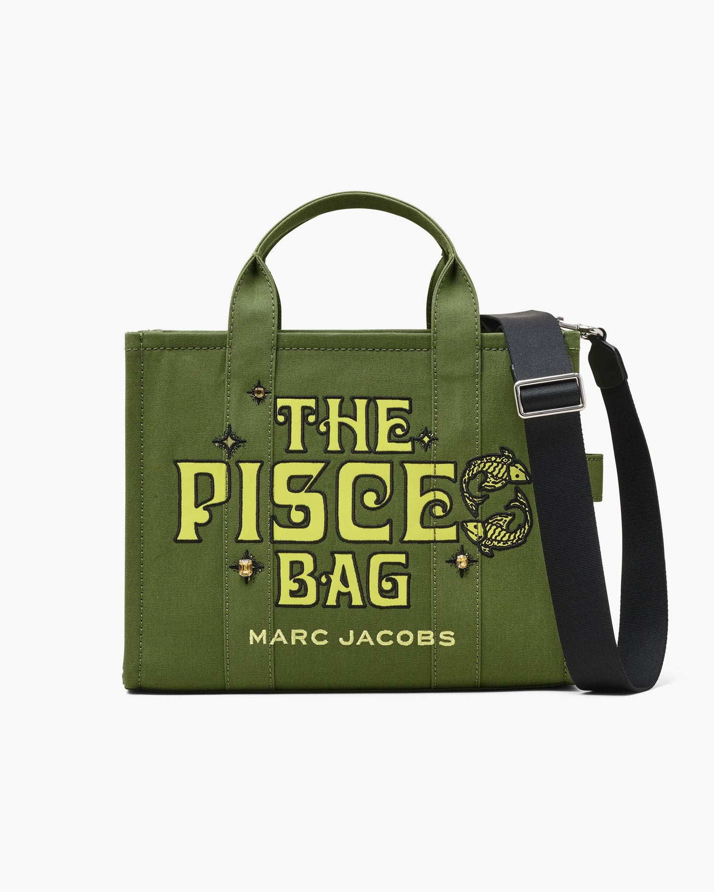 Bolsa Marc Jacobs The Zodiac Tote Bag, Lona de Algodão, cor Peixes, vista frontal | Original Exports