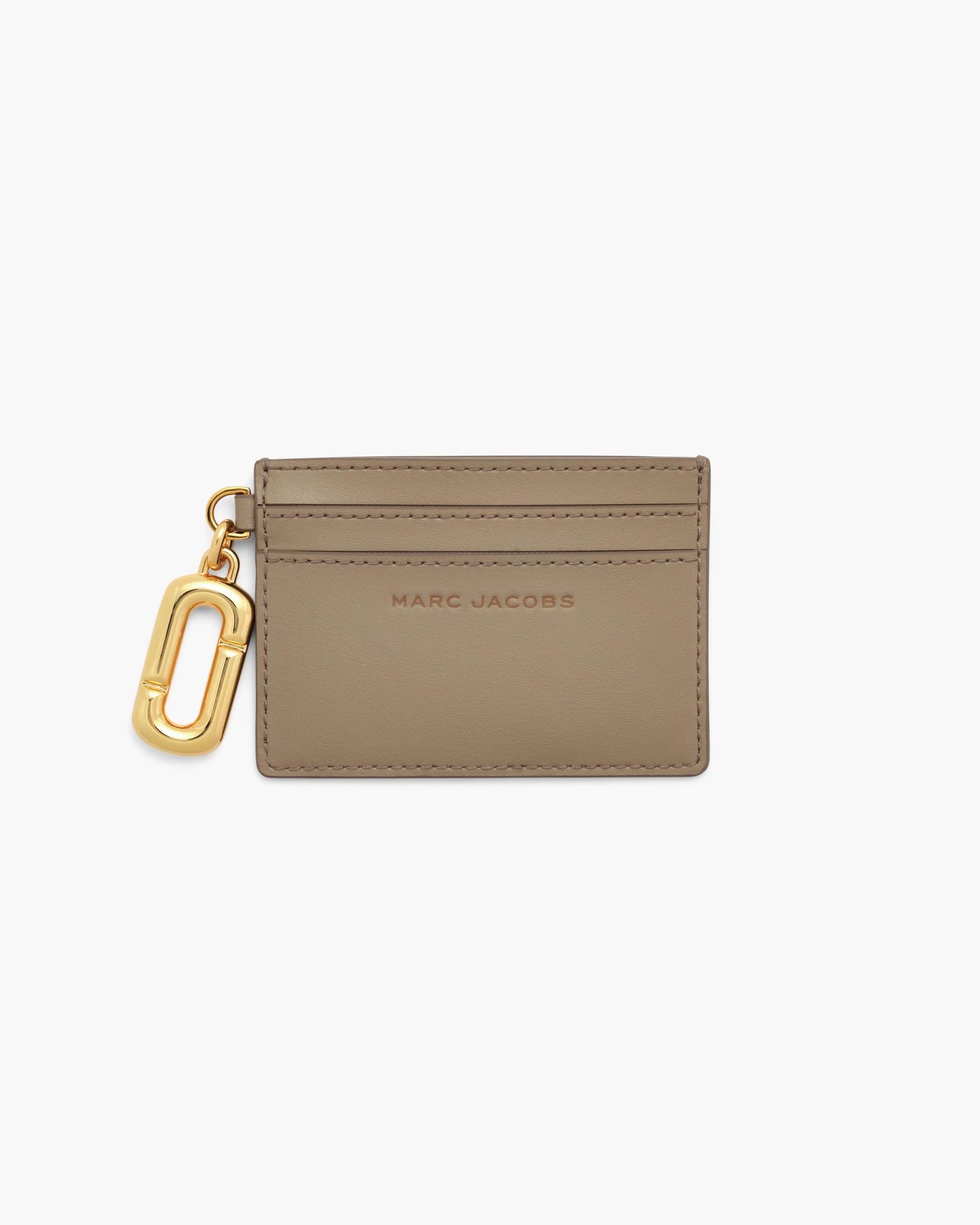 Carteira Marc Jacobs Scene Card Case, Couro Legítimo Liso, cor Ardósia Claro, vista frontal | Original Exports