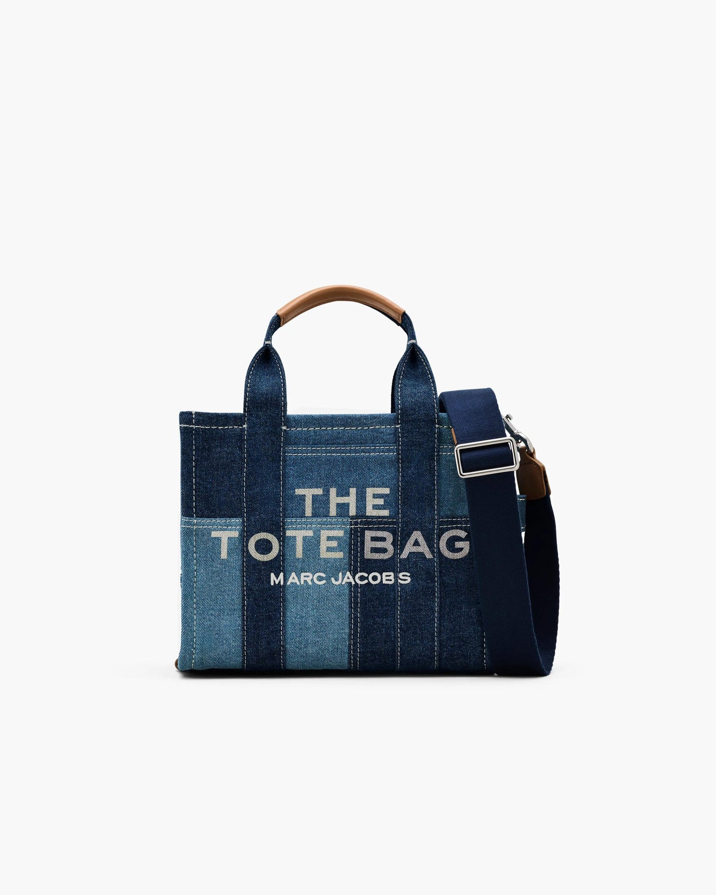 Bolsa Marc Jacobs The Denim Small Tote Bag, Jeans, cor Azul Jeans, vista frontal | Original Exports