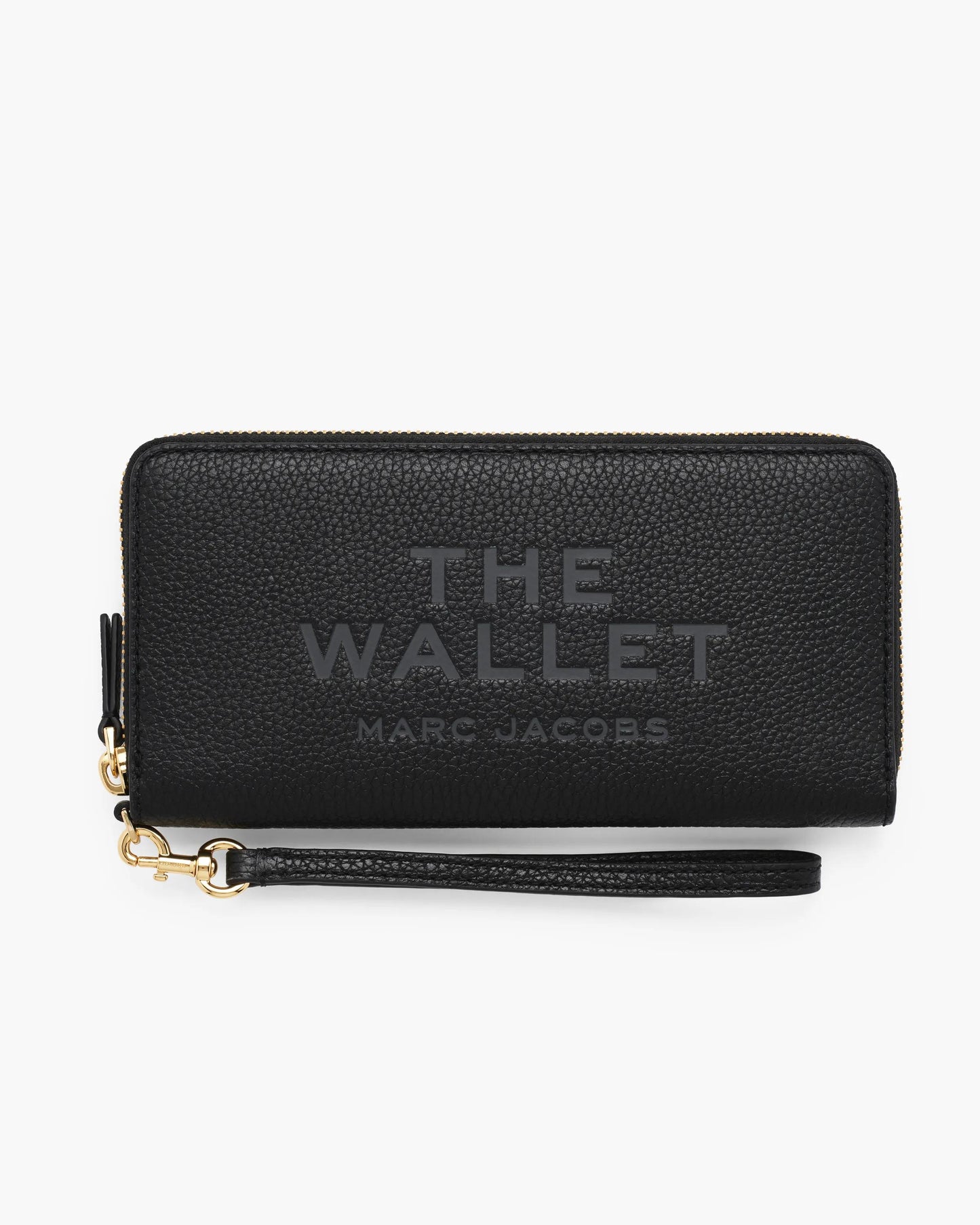 Carteira Marc Jacobs The Leather Continental Wallet, Couro Legítimo Full-Grain, cor Preto, vista frontal | Original Exports