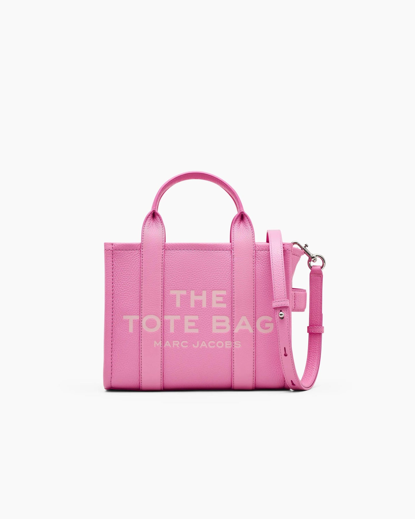 Bolsa Marc Jacobs The Leather Small Tote Bag, Couro Legítimo, cor Rosa Pétala, vista frontal | Original Exports