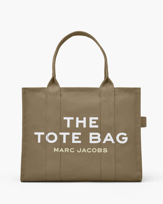Bolsa Marc Jacobs The Canvas Large Tote Bag, Lona de Algodão, cor Verde Ardósia, vista frontal | Original Exports