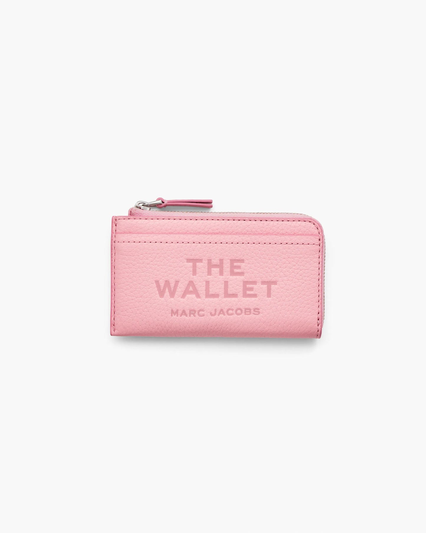 Carteira Marc Jacobs The Leather Top Zip Multi Wallet, Couro Legítimo, cor Rosa Fita, vista frontal | Original Exports