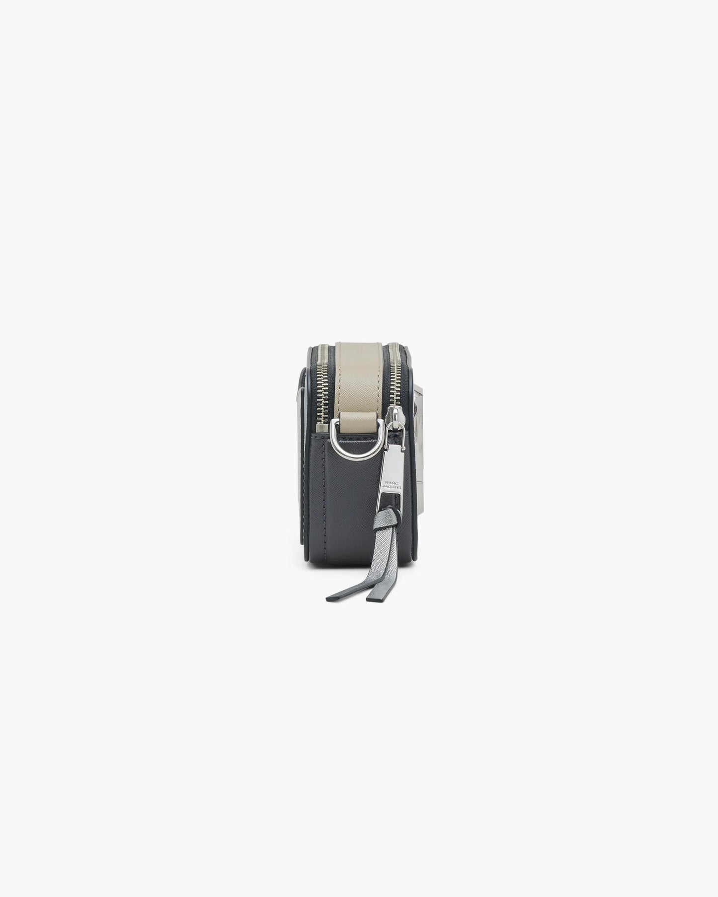 Bolsa Marc Jacobs The Snapshot Jacquard, Tecido Jacquard Estampado, cor Cinza Lobo Multicolor, detalhe do material | Original Exports