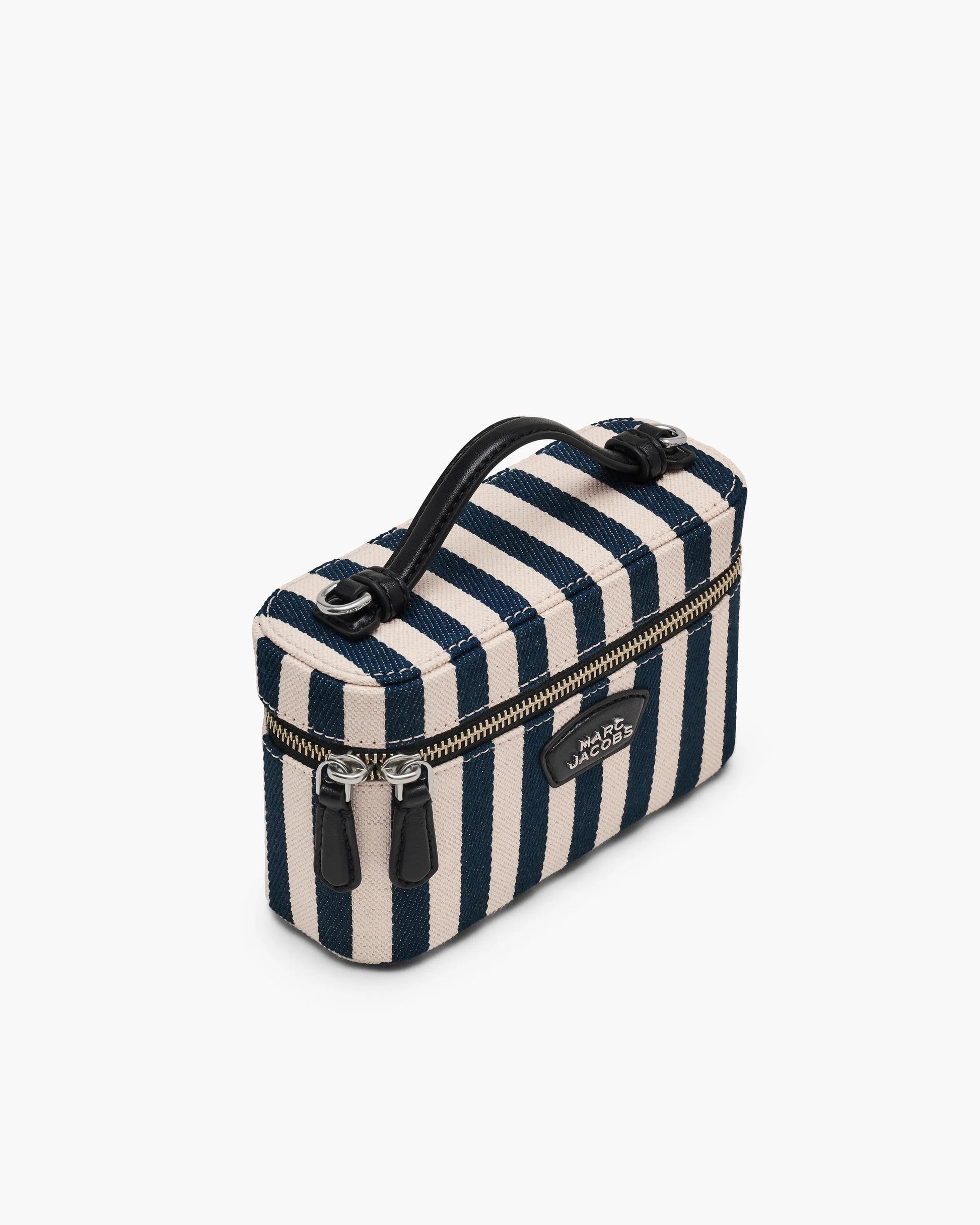 Bolsa Marc Jacobs The Stripe Canvas Everyday Vanity Bag, Lona Listrada Pesada, cor Azul Mar Multicolor, vista interna | Original Exports