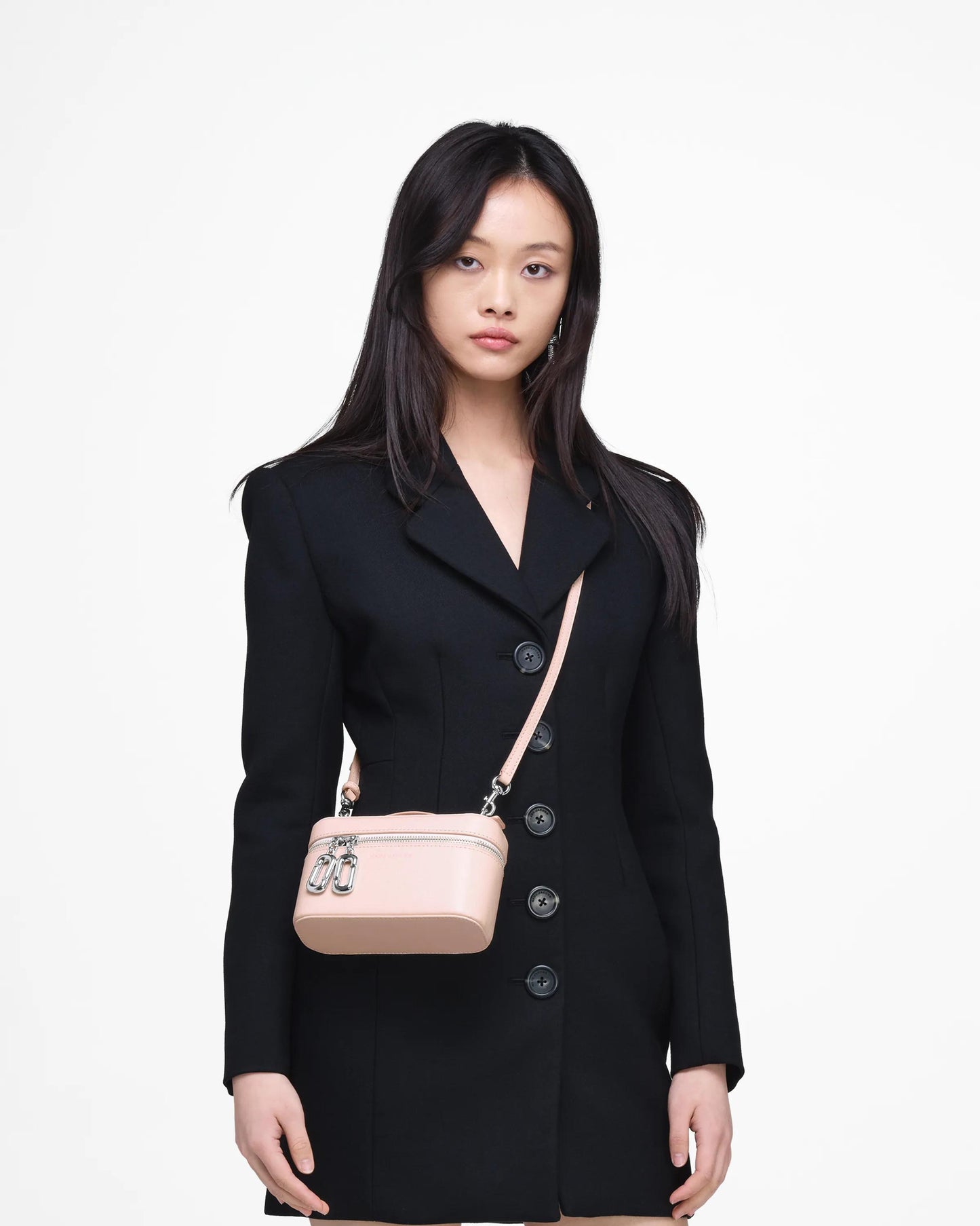 Bolsa Marc Jacobs Scene Vanity Bag, Couro Legítimo Liso, cor Rosa Pó, vista lateral | Original Exports