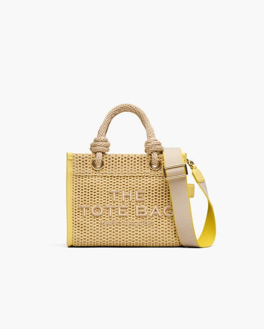 Bolsa Marc Jacobs The Woven Rope Small Tote Bag, Fibra Trançada, cor Natural, vista frontal | Original Exports