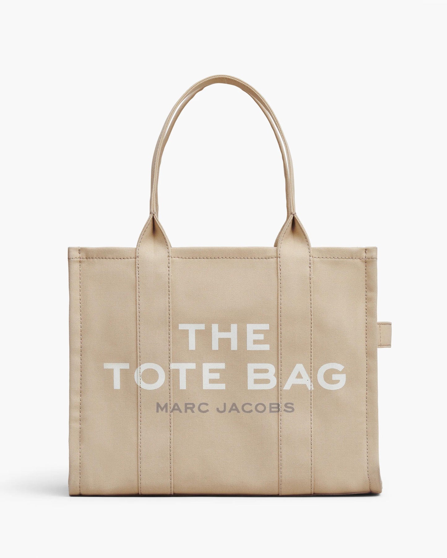 Bolsa Marc Jacobs The Canvas Large Tote Bag, Lona de Algodão, cor Beige, vista frontal | Original Exports