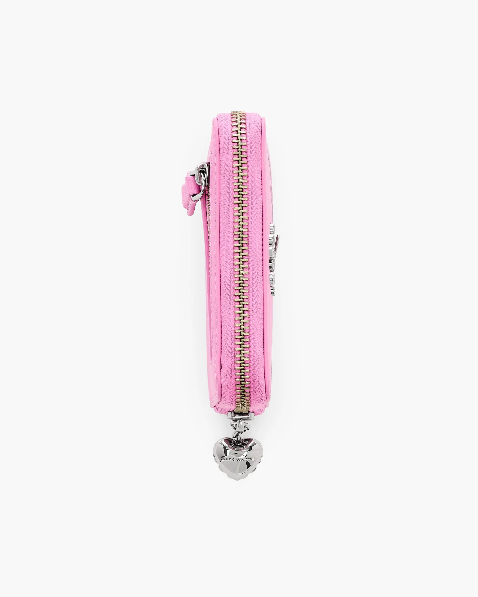 Carteira Marc Jacobs The Perfect Everyday Slim Compact Wallet, Couro Legítimo Liso, cor Rosa Prisma, vista interna | Original Exports